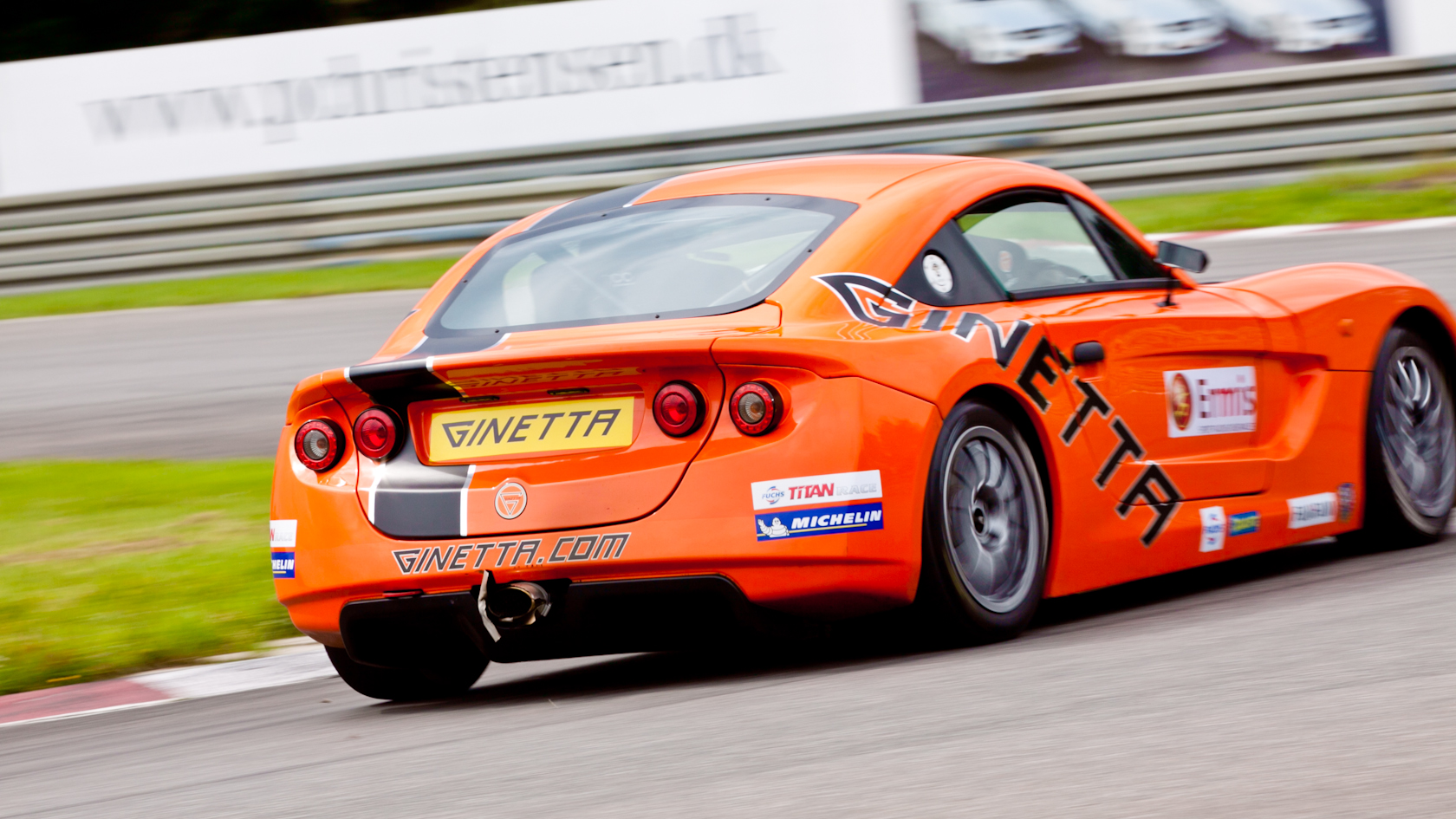 Den smukke Ginetta G40 fik sin Danmarkspremiere på Padborg Park.